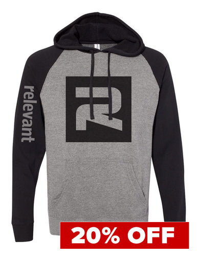 Black/Gray Relevant Hoodie