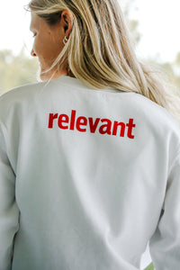 White Relevant Crew Neck