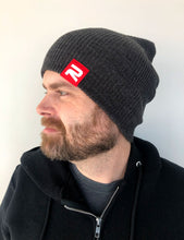Load image into Gallery viewer, Super Slouch Charcoal Beanie